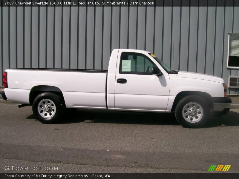 Summit White / Dark Charcoal 2007 Chevrolet Silverado 1500 Classic LS Regular Cab