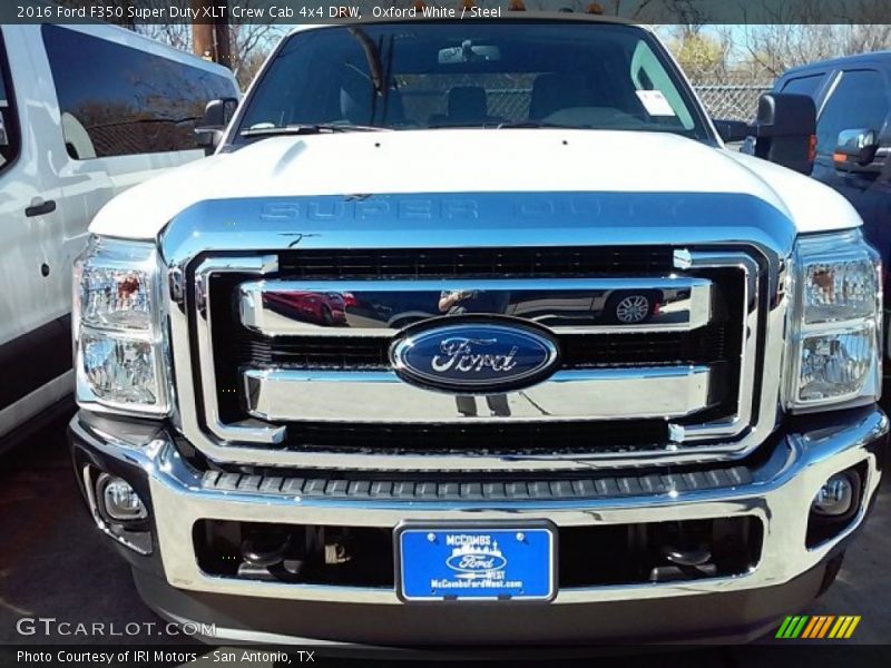 Oxford White / Steel 2016 Ford F350 Super Duty XLT Crew Cab 4x4 DRW