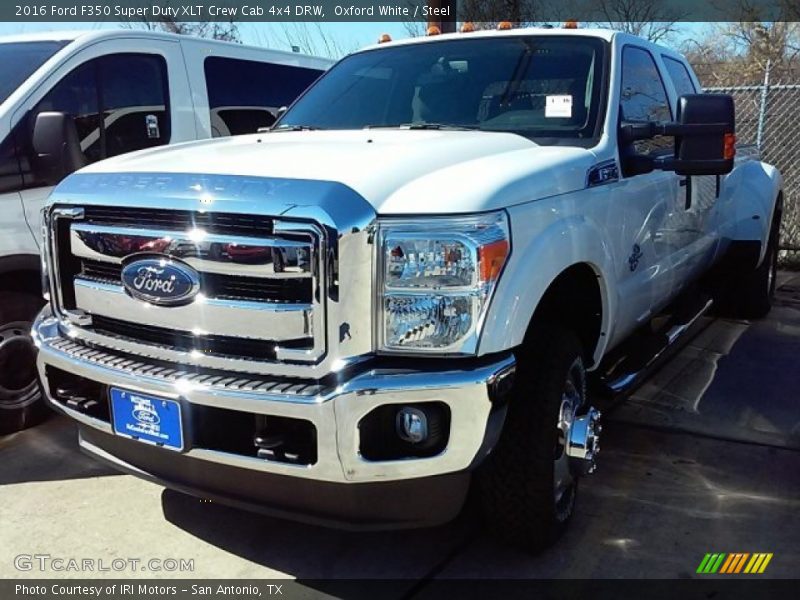 Oxford White / Steel 2016 Ford F350 Super Duty XLT Crew Cab 4x4 DRW