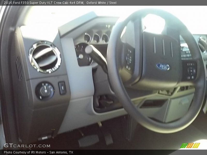 Oxford White / Steel 2016 Ford F350 Super Duty XLT Crew Cab 4x4 DRW