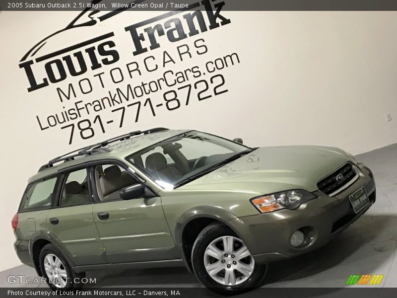 Willow Green Opal / Taupe 2005 Subaru Outback 2.5i Wagon
