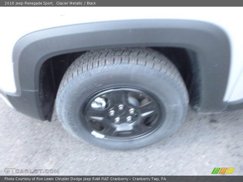 Glacier Metallic / Black 2016 Jeep Renegade Sport