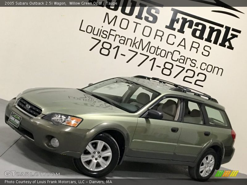 Willow Green Opal / Taupe 2005 Subaru Outback 2.5i Wagon