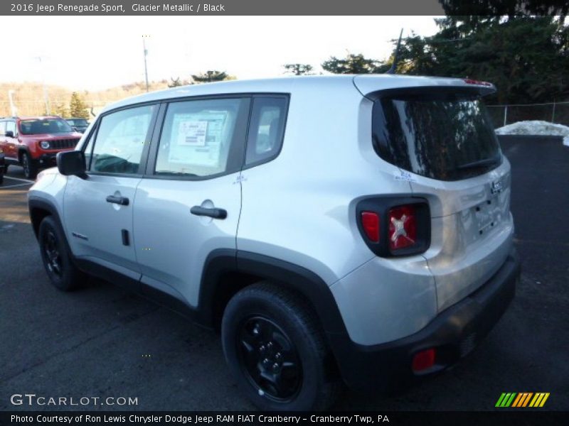 Glacier Metallic / Black 2016 Jeep Renegade Sport