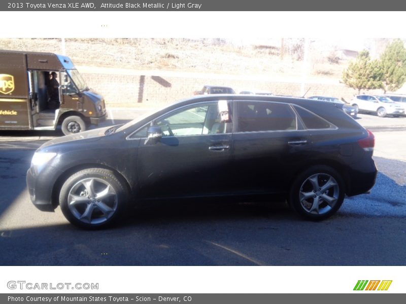 Attitude Black Metallic / Light Gray 2013 Toyota Venza XLE AWD