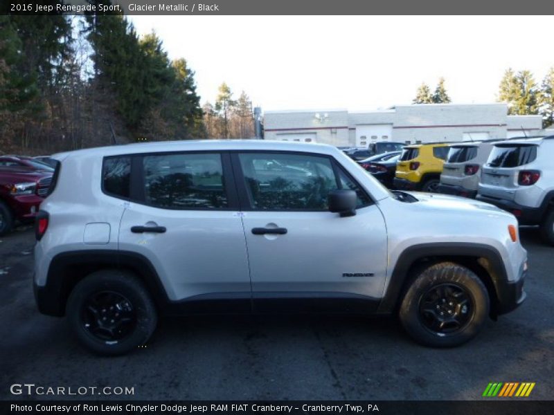 Glacier Metallic / Black 2016 Jeep Renegade Sport