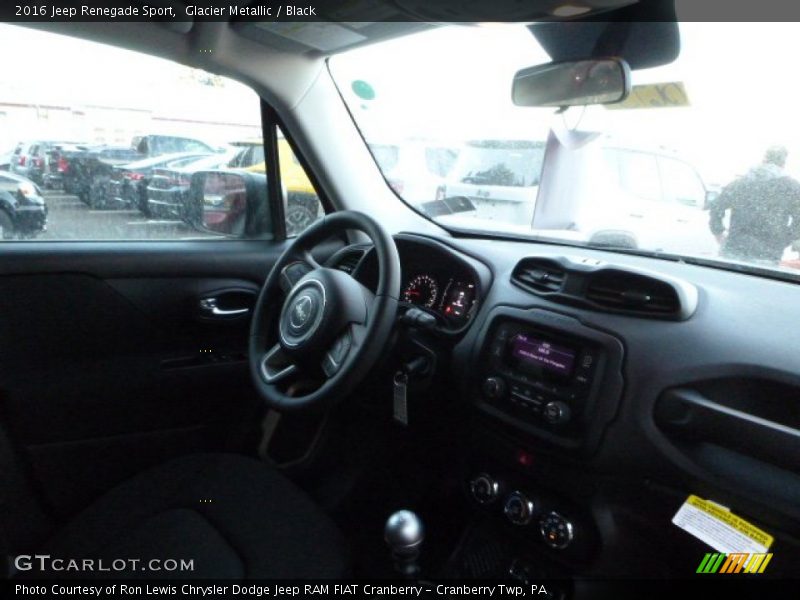 Glacier Metallic / Black 2016 Jeep Renegade Sport