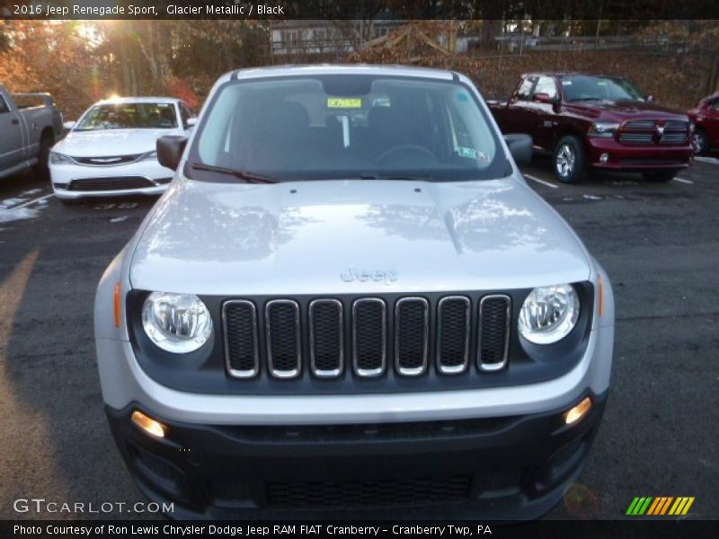 Glacier Metallic / Black 2016 Jeep Renegade Sport