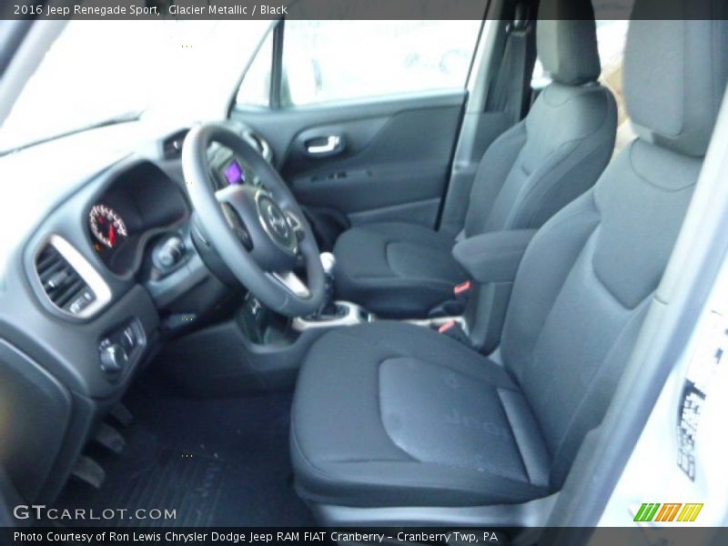 Glacier Metallic / Black 2016 Jeep Renegade Sport