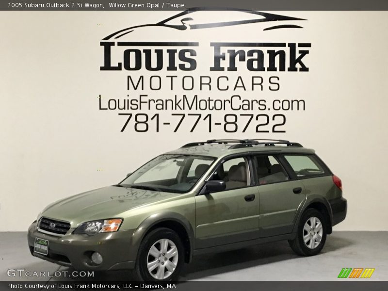 Willow Green Opal / Taupe 2005 Subaru Outback 2.5i Wagon
