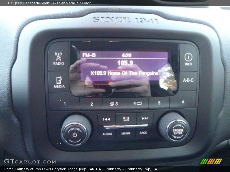 Glacier Metallic / Black 2016 Jeep Renegade Sport