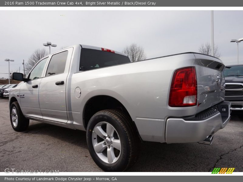 Bright Silver Metallic / Black/Diesel Gray 2016 Ram 1500 Tradesman Crew Cab 4x4