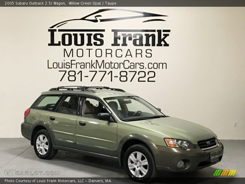 Willow Green Opal / Taupe 2005 Subaru Outback 2.5i Wagon