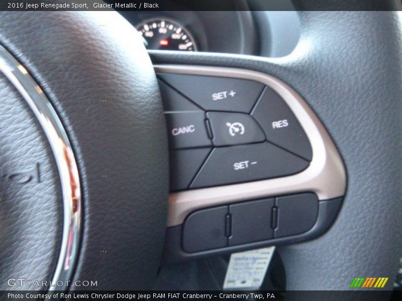 Glacier Metallic / Black 2016 Jeep Renegade Sport