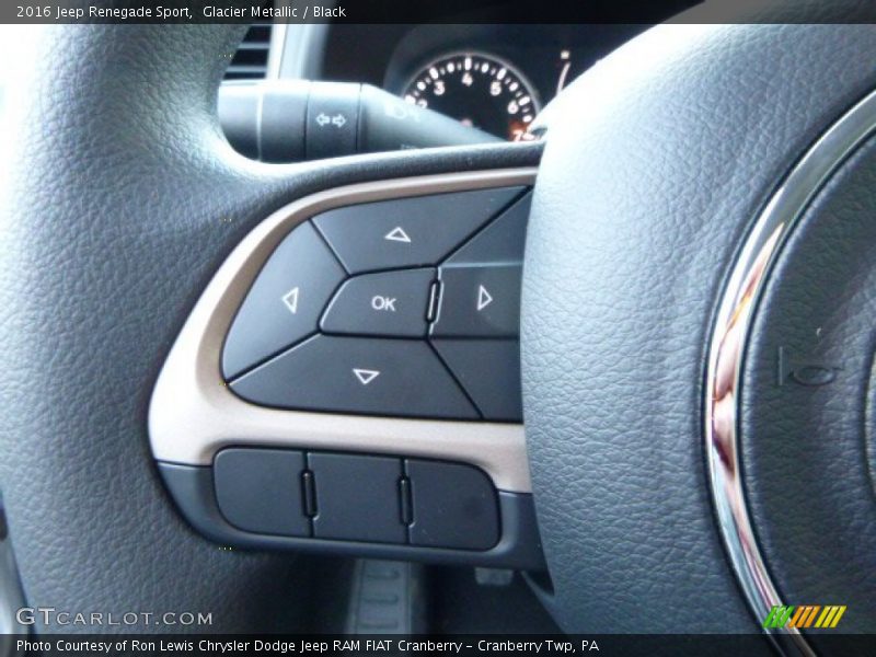 Glacier Metallic / Black 2016 Jeep Renegade Sport