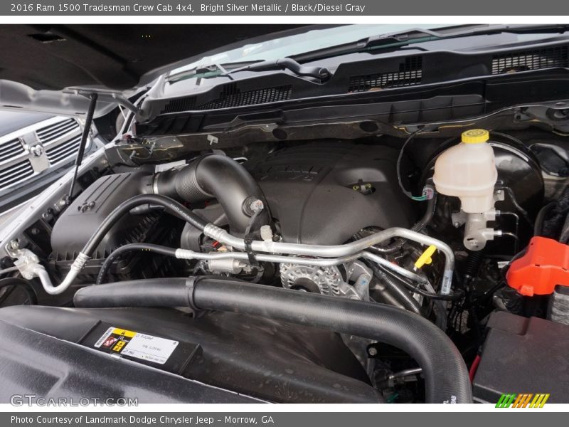 Bright Silver Metallic / Black/Diesel Gray 2016 Ram 1500 Tradesman Crew Cab 4x4