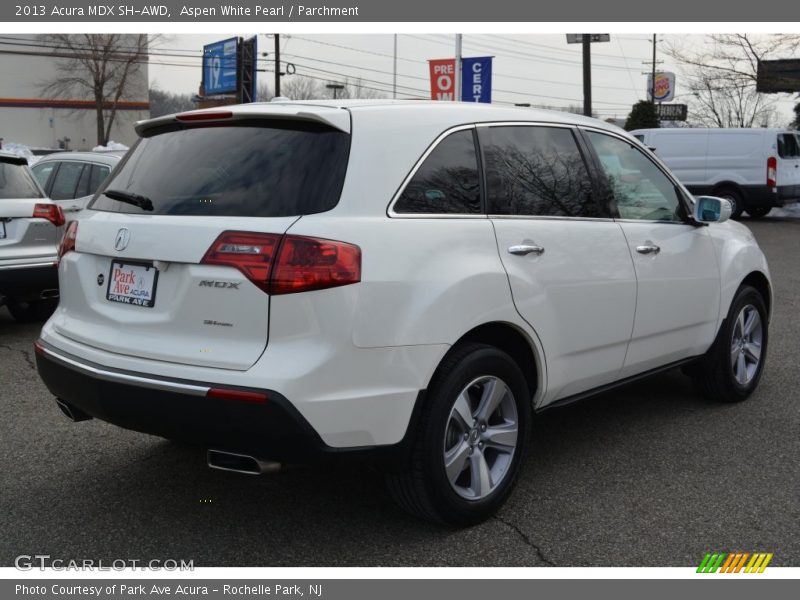 Aspen White Pearl / Parchment 2013 Acura MDX SH-AWD