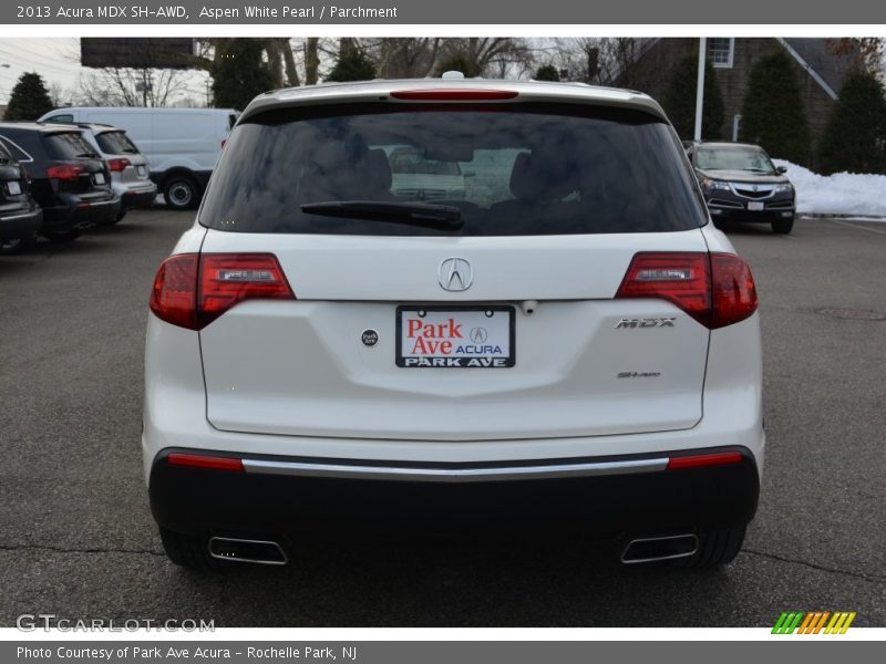 Aspen White Pearl / Parchment 2013 Acura MDX SH-AWD