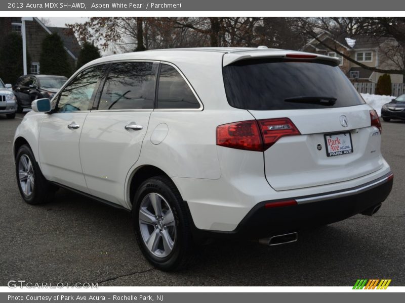 Aspen White Pearl / Parchment 2013 Acura MDX SH-AWD