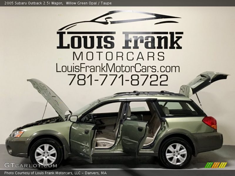 Willow Green Opal / Taupe 2005 Subaru Outback 2.5i Wagon