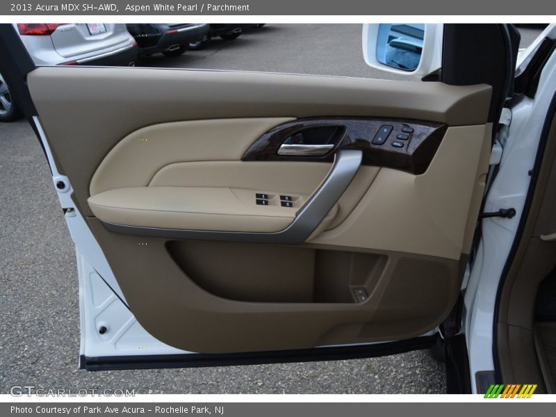 Aspen White Pearl / Parchment 2013 Acura MDX SH-AWD