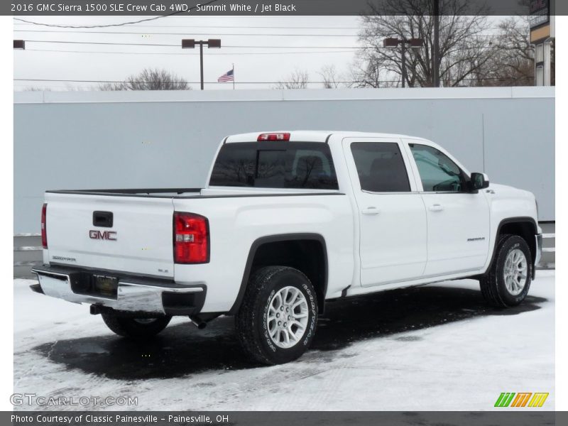 Summit White / Jet Black 2016 GMC Sierra 1500 SLE Crew Cab 4WD