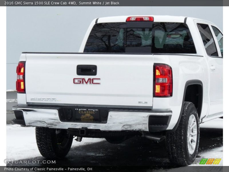Summit White / Jet Black 2016 GMC Sierra 1500 SLE Crew Cab 4WD