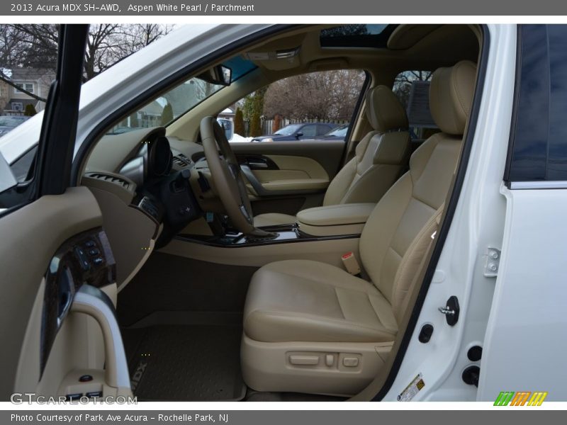 Aspen White Pearl / Parchment 2013 Acura MDX SH-AWD