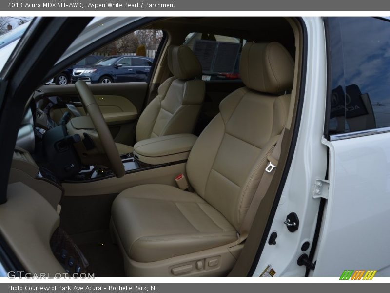 Aspen White Pearl / Parchment 2013 Acura MDX SH-AWD