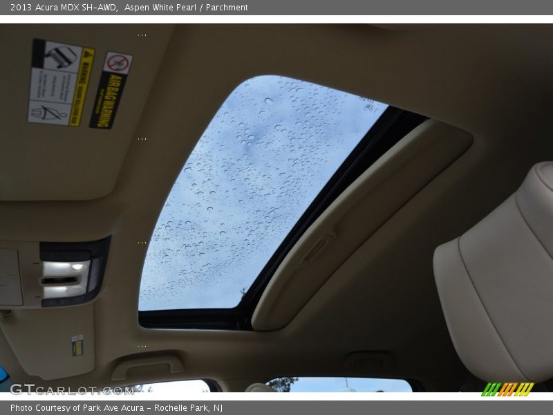 Aspen White Pearl / Parchment 2013 Acura MDX SH-AWD