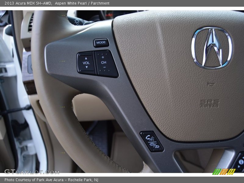 Aspen White Pearl / Parchment 2013 Acura MDX SH-AWD