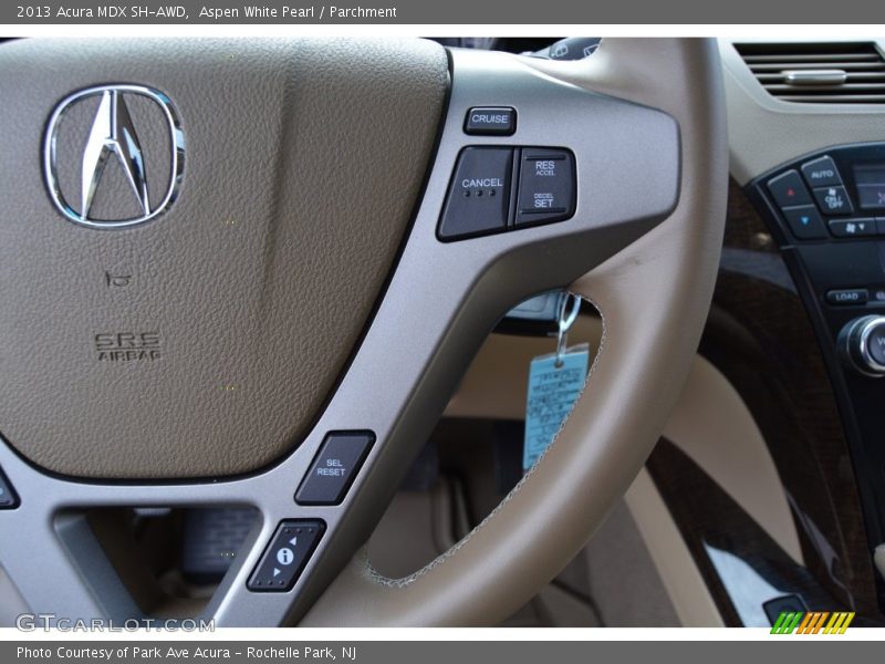 Aspen White Pearl / Parchment 2013 Acura MDX SH-AWD