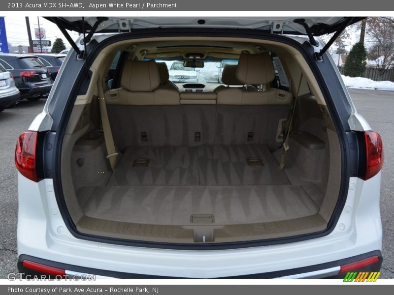 Aspen White Pearl / Parchment 2013 Acura MDX SH-AWD