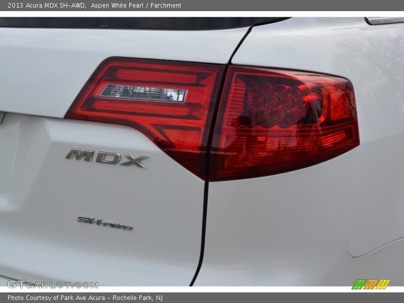 Aspen White Pearl / Parchment 2013 Acura MDX SH-AWD