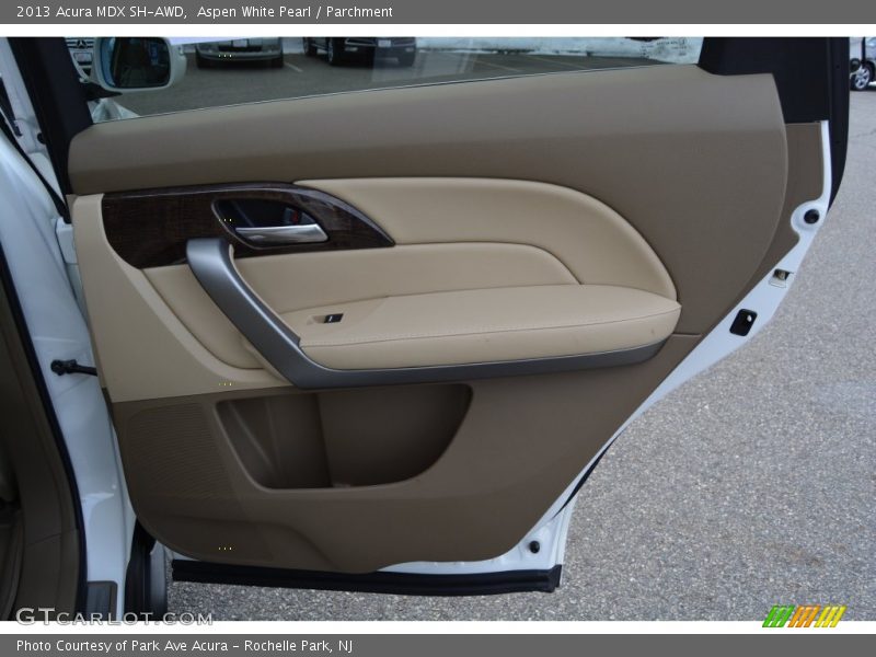 Aspen White Pearl / Parchment 2013 Acura MDX SH-AWD