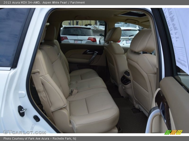 Aspen White Pearl / Parchment 2013 Acura MDX SH-AWD