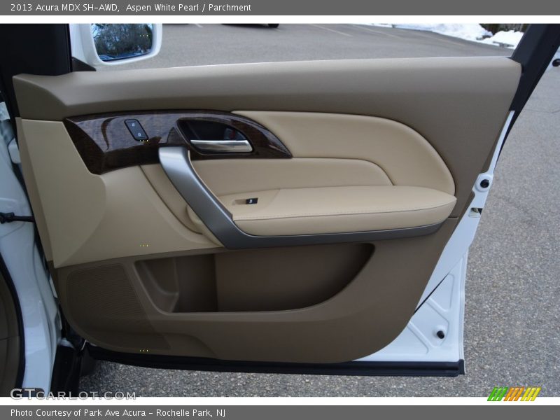 Aspen White Pearl / Parchment 2013 Acura MDX SH-AWD
