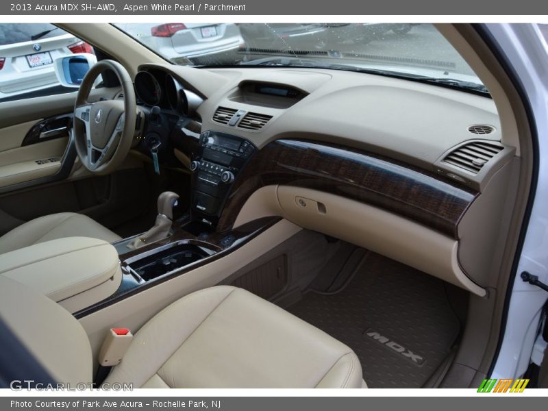 Aspen White Pearl / Parchment 2013 Acura MDX SH-AWD
