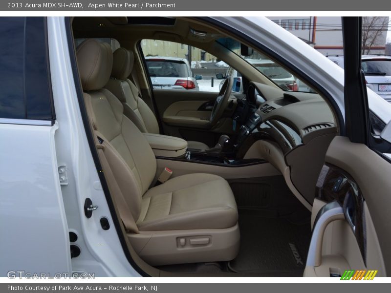Aspen White Pearl / Parchment 2013 Acura MDX SH-AWD