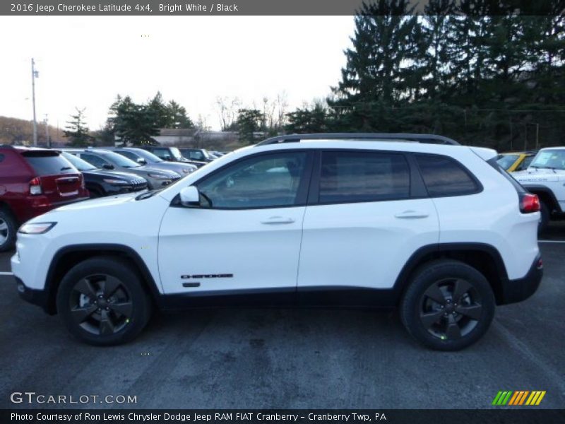 Bright White / Black 2016 Jeep Cherokee Latitude 4x4