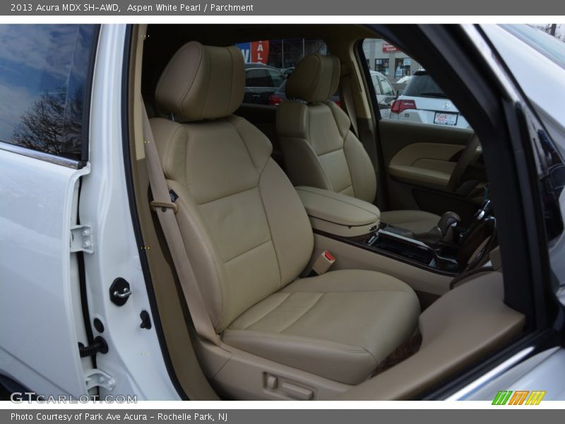 Aspen White Pearl / Parchment 2013 Acura MDX SH-AWD
