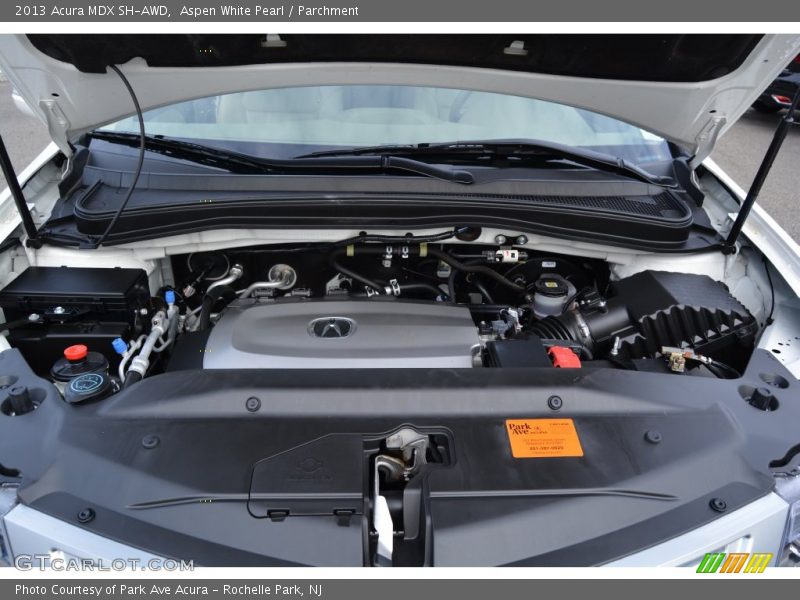 Aspen White Pearl / Parchment 2013 Acura MDX SH-AWD