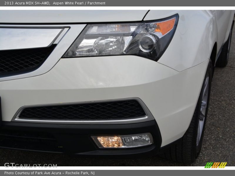 Aspen White Pearl / Parchment 2013 Acura MDX SH-AWD