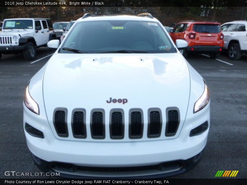 Bright White / Black 2016 Jeep Cherokee Latitude 4x4