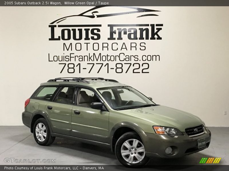 Willow Green Opal / Taupe 2005 Subaru Outback 2.5i Wagon