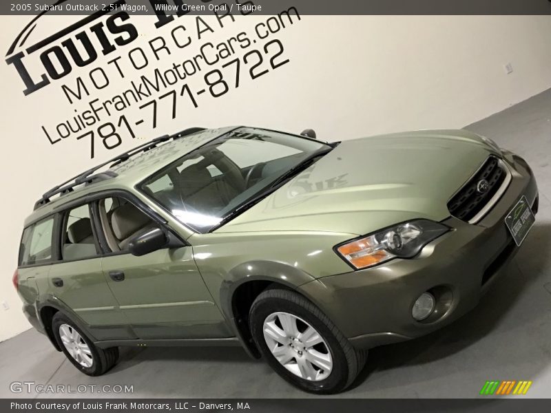 Willow Green Opal / Taupe 2005 Subaru Outback 2.5i Wagon