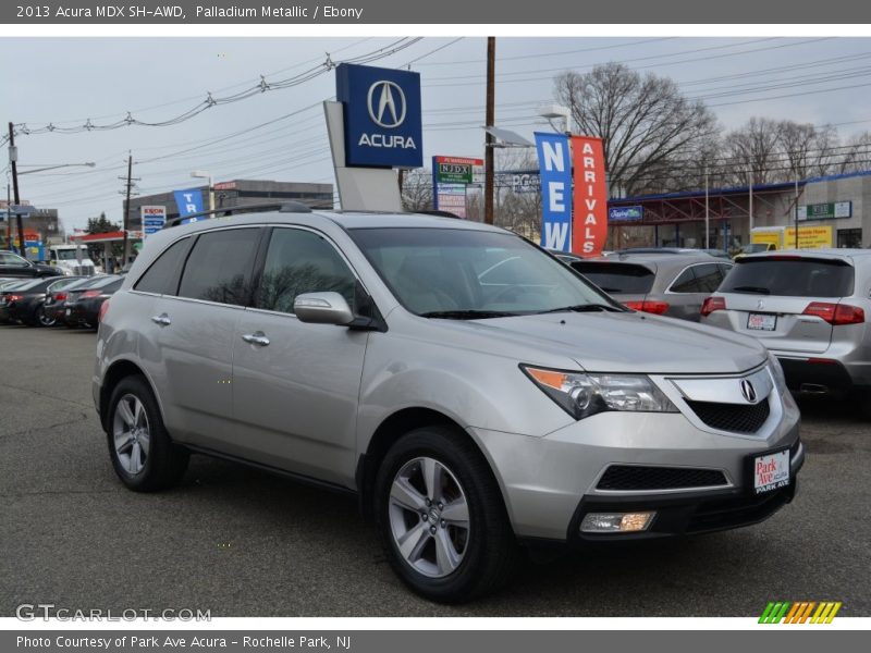 Palladium Metallic / Ebony 2013 Acura MDX SH-AWD