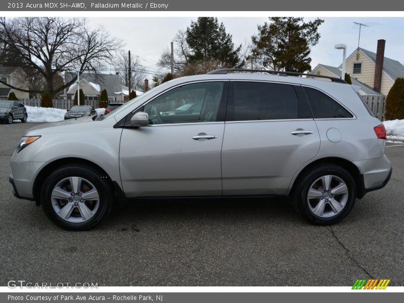 Palladium Metallic / Ebony 2013 Acura MDX SH-AWD