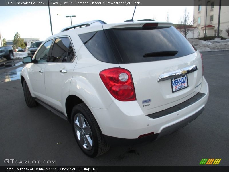 White Diamond Tricoat / Brownstone/Jet Black 2015 Chevrolet Equinox LTZ AWD