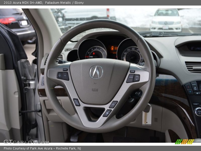 Palladium Metallic / Ebony 2013 Acura MDX SH-AWD